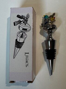 Legacy Wine Bottle Stopper - Entitled "Born to Shop"